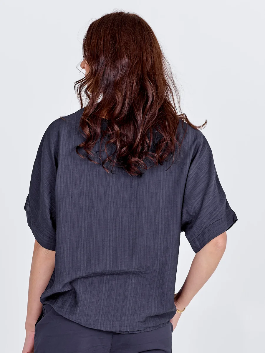 CINDA blouse - Navy - Afbeelding 6