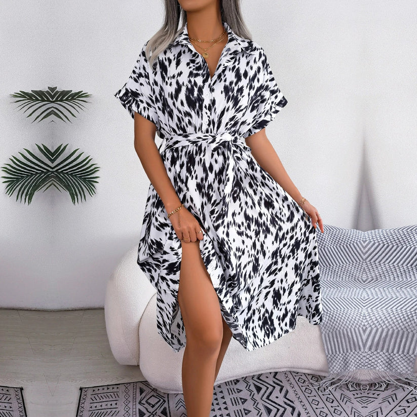 Zoya | Stijlvolle jurk met unieke print